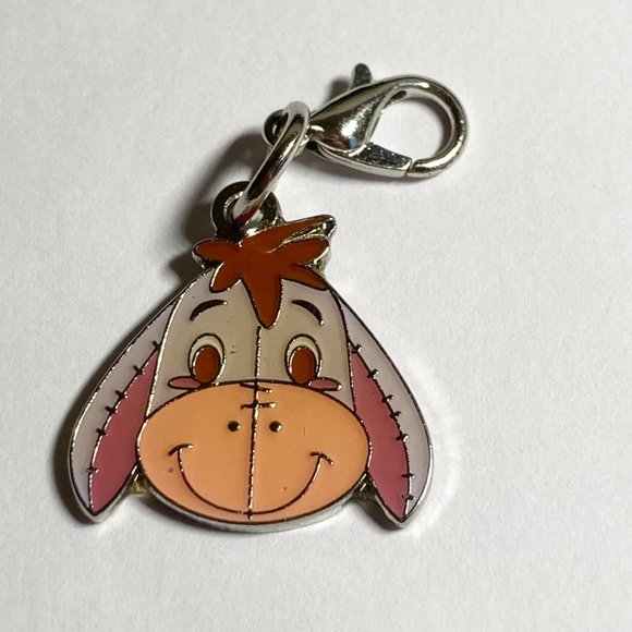 Vintage Disney Eeyore Piglet Charm Lot of 6 Charms Purse Zipper Pull Clip On - Picture 5 of 11
